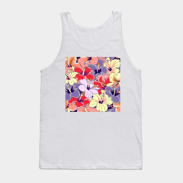 Colorful Flowers To Brighten Your Day Tank Top by Sevendise